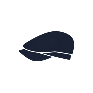 Logo du site Le Paname, casquette gavroche stylisee en bleu nuit